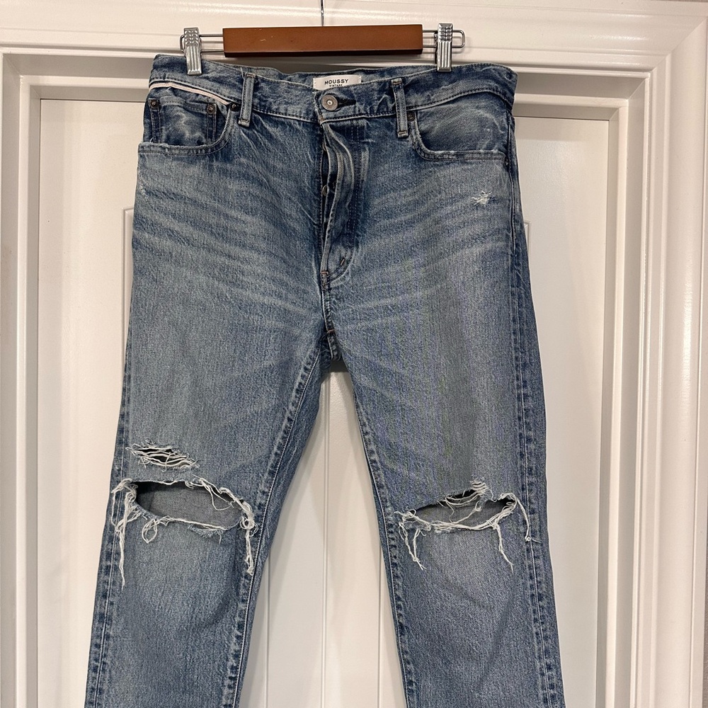 Moussy Women’s Light Blue Ripped Jeans